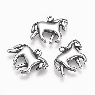 304 Stainless Steel Pendants STAS-P225-081AS-1