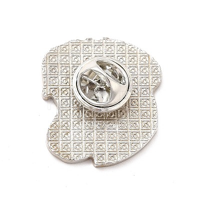Dog Enamel Pin with Brass Butterfly Clutches LS-JEWB-A006-03A-1