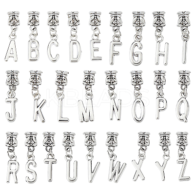 52Pcs Tibetan Style Alloy European Dangle Charms FIND-DC0008-12-1