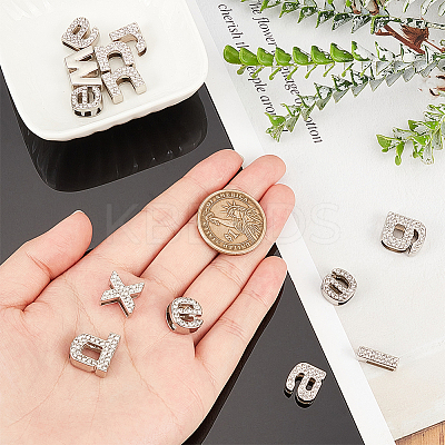 Zinc Alloy Slide Charms FIND-WH0120-12P-1