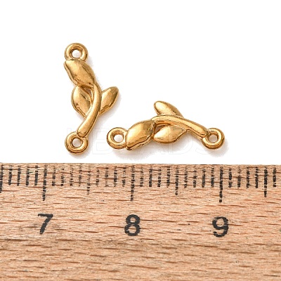 304 Stainless Steel Connector Charms STAS-N124-52G-1