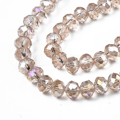 Electroplate Glass Beads Strands EGLA-A034-T2mm-B24-1