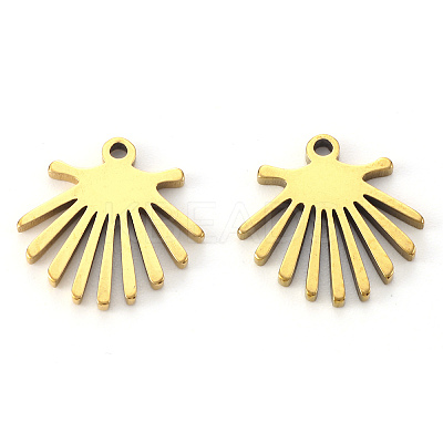 PVD Vacuum Plating 201 Stainless Steel Charms STAS-N092-89G-1
