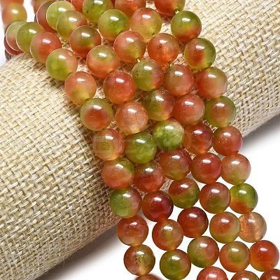 Natural Malaysia Jade Beads Strands G-L645-C01-8mm-25-1