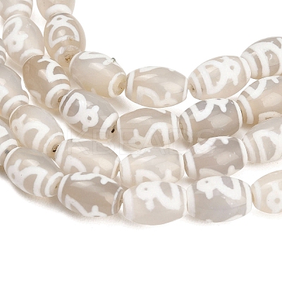 Tibetan Style dZi Beads Strands GG-CBA4812-C02-8X12MM-1