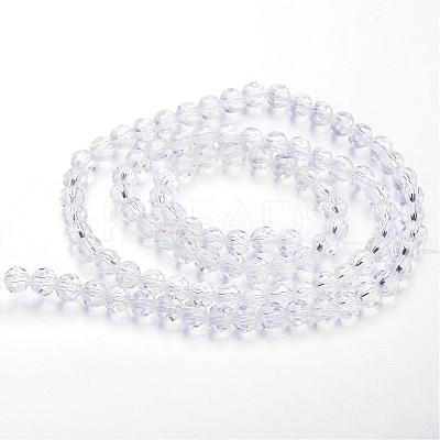 Transparent Glass Bead Strands GLAA-G013-10mm-72-1