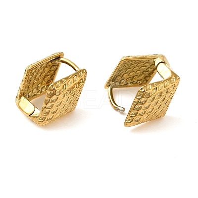 Real 18K Gold Plated 304 Stainless Stee Hoop Earrings LS-EJEW-U009-02G-09-1