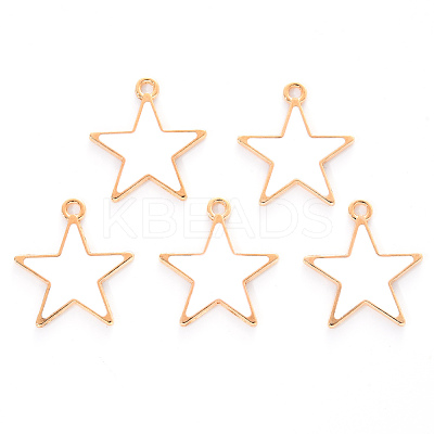 Alloy Enamel Pendants ENAM-R059-01B-RS-1