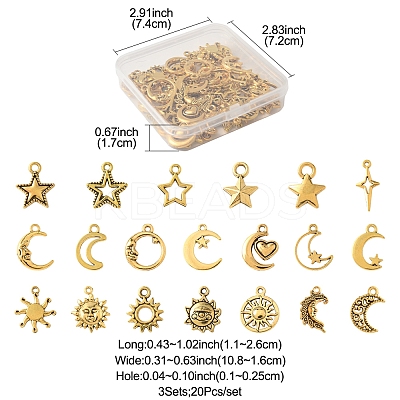 Tibetan Style Alloy Pendants FIND-FS0003-93-1