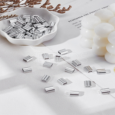 150Pcs DIN6063 Aluminum Slide Charms ALUM-LP0001-01-1