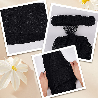 2 Pairs 2 Colors Polycotton Leg Sleeves AJEW-CY0001-29-1