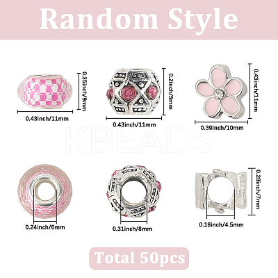 Alloy Rhinestone/Resin European Beads MPDL-SC0001-11A-1