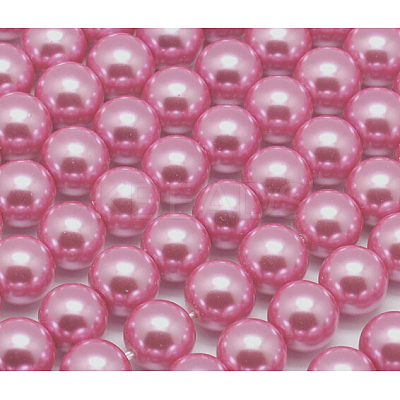 Eco-Friendly Dyed Glass Pearl Round Beads Strands HY-A002-4mm-RB109-1