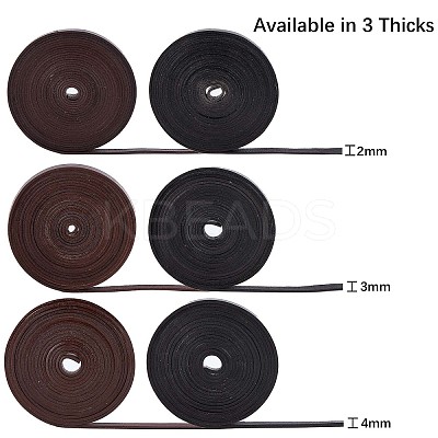 Flat Cowhide Leather Cord WL-GF0001-08D-01-1