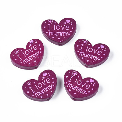 Natural Wood Beads WOOD-T012-07G-1