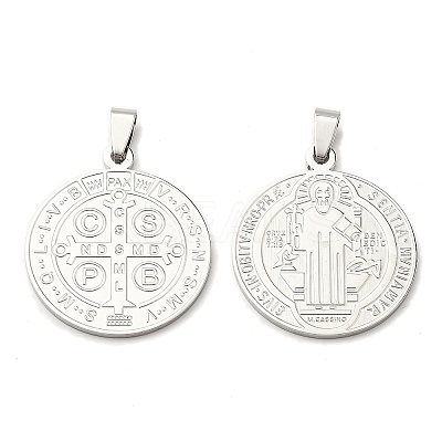 304 Stainless Steel Pendants STAS-C057-01P-B-1