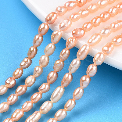 Natural Cultured Freshwater Pearl Beads Strands PEAR-N012-03M-1