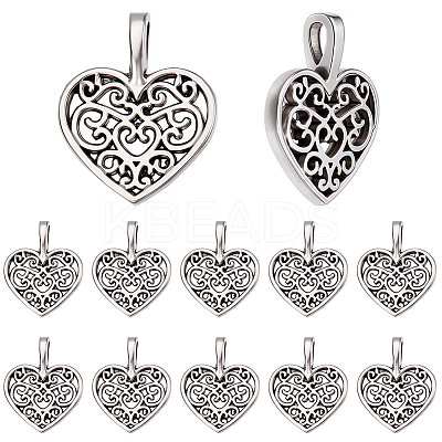 80Pcs Tibetan Style Alloy Pendants FIND-SP0004-61-1