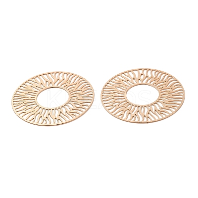 Long-Lasting Plated Brass Filigree Joiners KK-K336-07KCG-1
