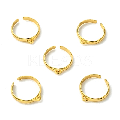 SHEGRACE Adjustable Brass Ring Components XGR0088G-132G-1