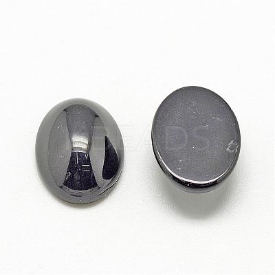 Natural Black Stone Cabochons G-R415-13x18-46-1