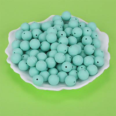 Round Silicone Focal Beads SI-JX0046A-93-1