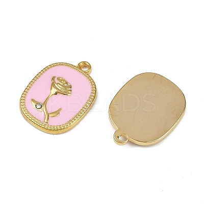 304 Stainless Steel Enamel Pendants STAS-L290-16G-1
