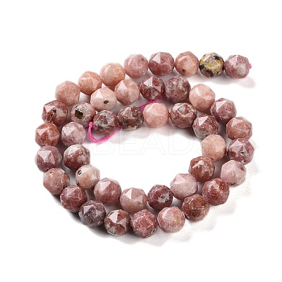 Natural Plum Blossom Jasper Beads Strands G-NH0021-A20-02-1