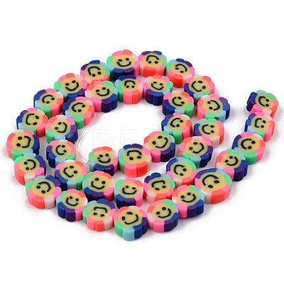 Handmade Polymer Clay Beads Strands CLAY-N008-003-1