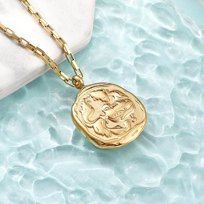 304 Stainless Steel Constellation Pendant Necklaces LS-NJEW-K392-01G-11-1
