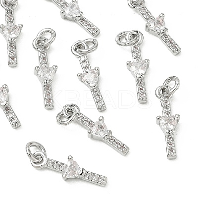 SHEGRACE Brass Micro Pave Cubic Zirconia Pendants XGRQ3D633-513P-1