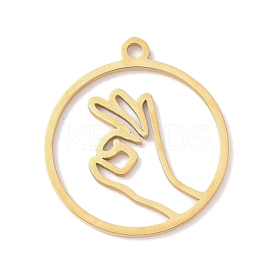 304 Stainless Steel Pendants STAS-Z131-01D-G-1