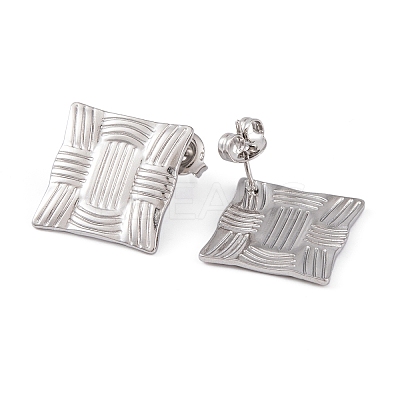 Non-Tarnish 304 Stainless Steel Stud Earrings for Women EJEW-A049-05P-1