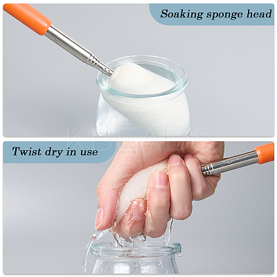 Adjustable Sponge Clay Sculpture Tool AJEW-WH0348-498B-1