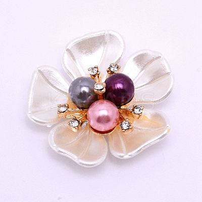 ABS Imitation Pearl Cabochons Accessories FIND-TAC0001-13A-1