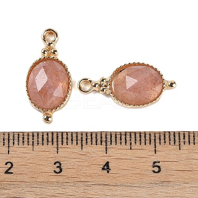 Natural Strawberry Quartz Faceted Pendans KK-L218-003G-04-1