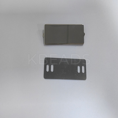 Alloy Blank Name Tags FIND-WH0105-75P-1