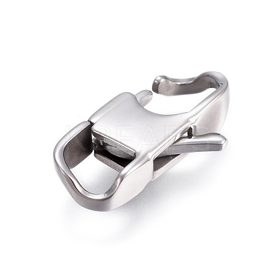 Tarnish Resistant 304 Stainless Steel Lobster Claw Clasps STAS-I117-02A-P-1