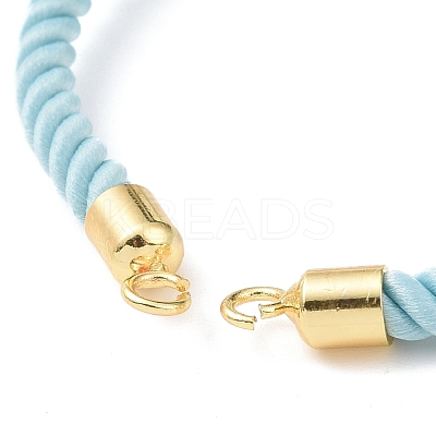 Half Finished Twisted Milan Rope Slider Bracelets FIND-G032-01G-04-1