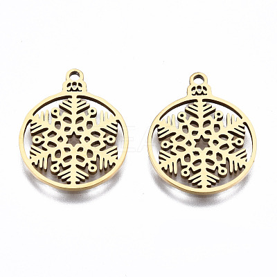 201 Stainless Steel Pendants STAS-Q240-020G-1