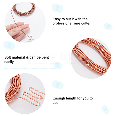 Red Copper Craft Wire LS-CWIR-WH0017-02B-1