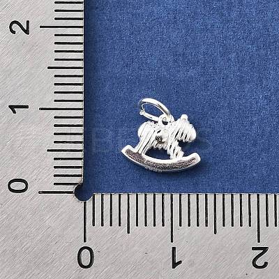 925 Sterling Silver Rocking Horse Charms STER-A048-04S-1