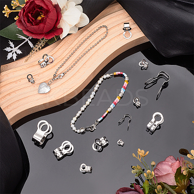 84pcs 7 styles U-Shaped 304 Stainless Steel Clasp STAS-SC0009-13-1