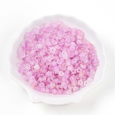 Frosted Transparent Acrylic Beads X-OACR-N137-72D-1