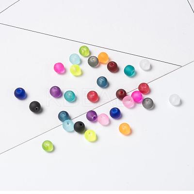 24 Colors Transparent Glass Beads FGLA-JP0001-03-6mm-1