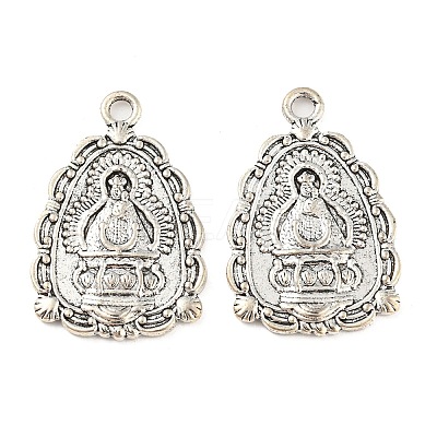 Tibetan Style Alloy Pendants TIBE-P001-58AS-1