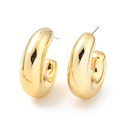 Donut Acrylic Stud Earrings EJEW-P251-31A-1