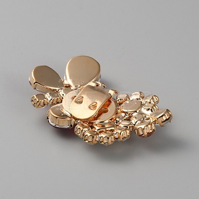 Alloy Rhinestone Detachable Shoe Buckle Clips FIND-WH0110-832-1