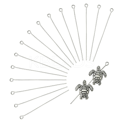304 Stainless Steel Eye Pins STAS-YW0001-86-1