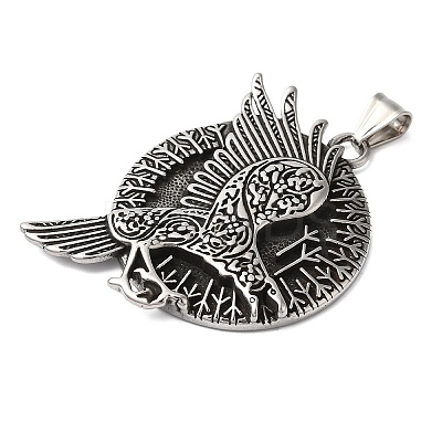 Viking Jewelry 304 Stainless Steel Pendants STAS-Z067-02P-1